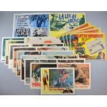 Collection of 24 US lobby cards including Hot Rod Rumble x 8, Dead Eyes of London, Cave of The