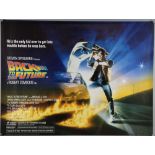 Back To The Future (1985) British Quad film poster, starring Michael J. Fox & Christopher Lloyd,