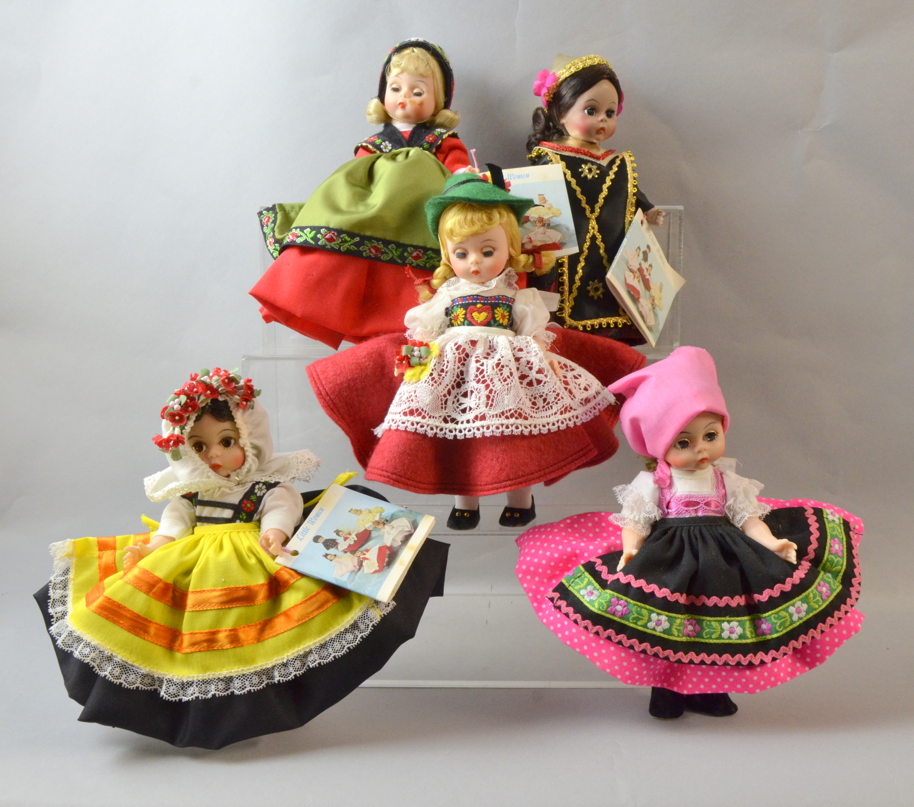 Collection of approximately twelve Madame Alexander dolls, some in original boxes,