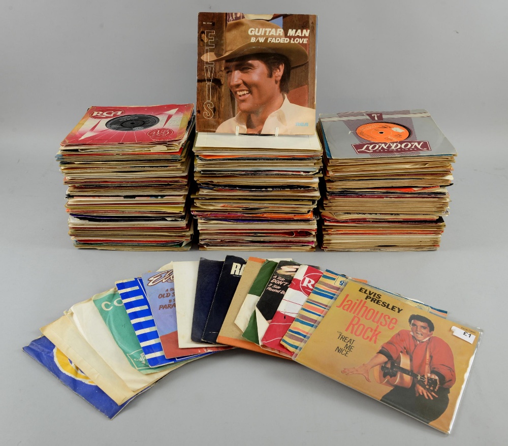 Elvis Presley 230+ 45 rpm singles all on RCA label