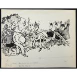 William Bill Hewison, original cartoon, Die meistersinger von Leyland, 9.5 x 15. Provenance; Bill