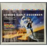 Back To The Future (1985) Advance British Quad film poster, oversized printer's proof version,