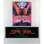 Star Trek V: The Final Frontier (1989) Film set parking access pass, framed, 25 x 22 inches