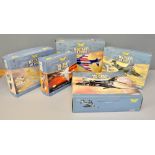 Corgi Aviation Archive Military Air Power 9 assorted boxed sets including The Hawker and a Boeing