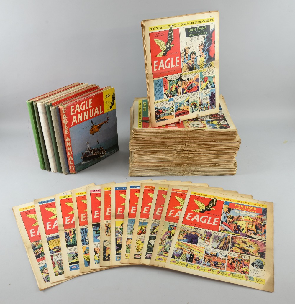 Eagle comics, 212 comics in total including 1st issue & complete runs from 1950-54 except issues