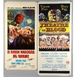 Revised Estimate - Five Hammer Horror posters signed by 7 including Valerie Leon, Robin Stewart,