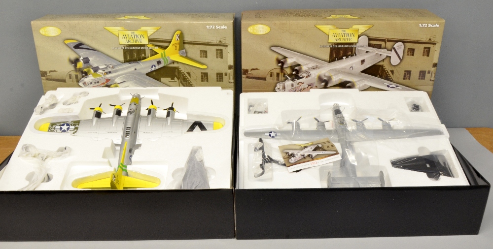 Corgi Aviation Archive Nose Art Collection Boeing and Liberator, 1:72 scale - both boxed