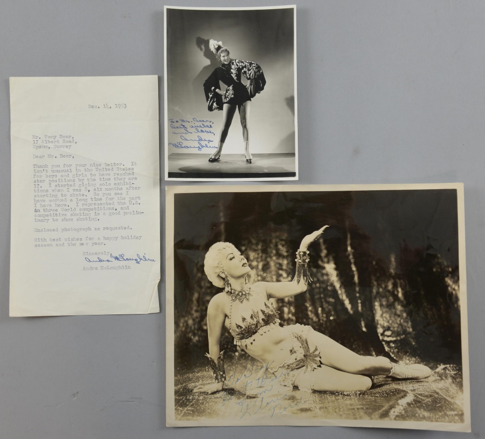 Entertainment - Vintage postcard & photographs, some signed including Gloria Nord, Andra McLaughlin, - Image 2 of 6