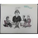 William Bill Hewison, original cartoon, Fly away home, Lyric Studio Hammersmith, Punch 19 Oct