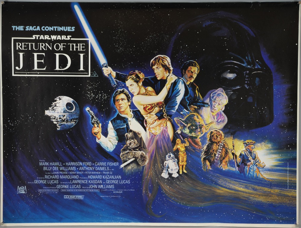 Star Wars Return of the Jedi (1983) Rare printers proof British Quad film poster, 20th Century