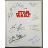 Revised Estimate - Star Wars Episode I Limited First Edition book signed by 29 including James