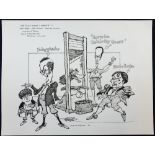 William Bill Hewison, original cartoon, The play what I wrote, Wyndham's Theatre, The Times 7 Nov