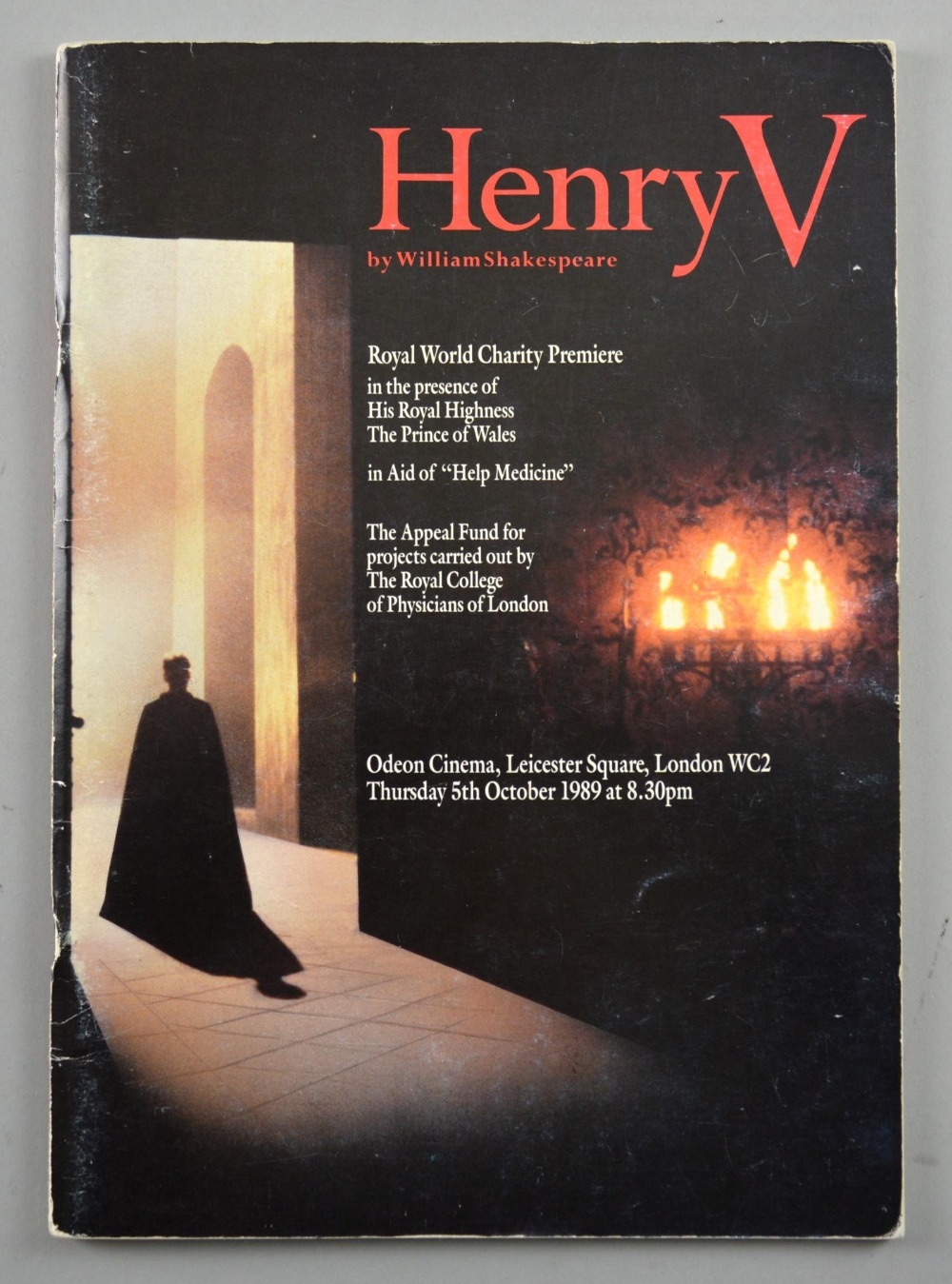 Revised Estimate - Henry V Royal World Charity Premiere brochure signed by 17 including Kenneth - Image 2 of 2