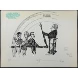 William Bill Hewison, original cartoon, I have been here before, Old Vic 1980, Keith Drinkel,