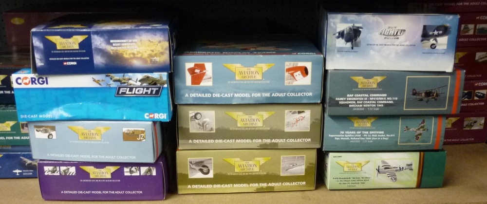 Twenty-three assorted Corgi Aviation Archive boxed models to include a Harrier, a Mustang and a - Image 2 of 2