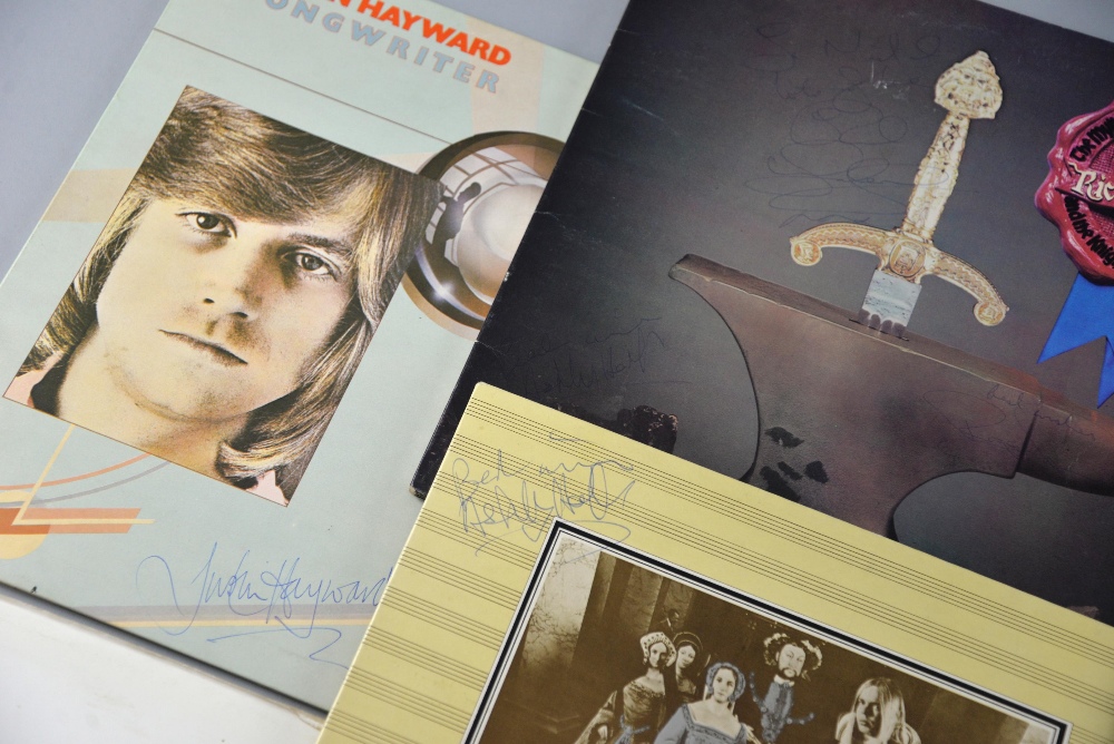 Collection of signed vinyl LP covers including Rick Wakeman x 2, Justin Hayward, Gary Brooker, - Image 2 of 4
