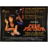 Pulp Fiction (1994) Two British Quad film posters, directed by Quentin Tarantino, Miramax, folded,
