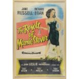 The Revolt of Mamie Stover (1956) British Double Crown film poster, starring Jane Russell, 20th