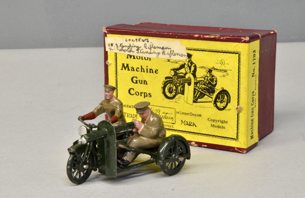 Britains Set 1793, Motor Machine Gun Corps, 1939-41 version, boxed,