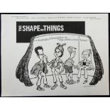 William Bill Hewison, original cartoon, The shape of things, Almeida, opened 30 May 2001, Paul Rudd,