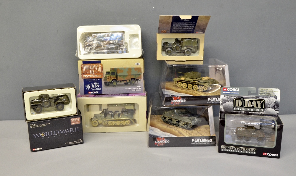 Corgi World War II model Tanks and Vehicles (x19), Corgi 60th Anniversary D-Day mixed collection