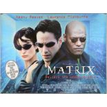 The Matrix (1999) British Quad film poster, Sci Fi starring Keanu Reeves & Laurence Fishburne,