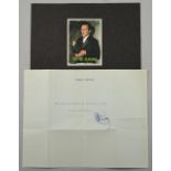 Revised Estimate - Peter Cushing signed letter on headed paper with typed 'May Gods blessing be with