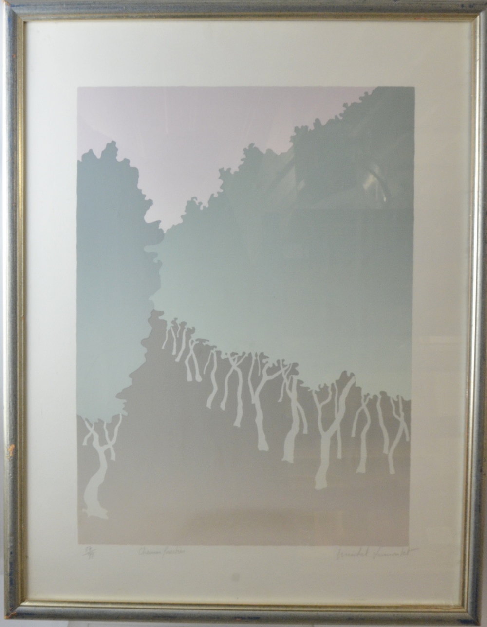 Michel Dumontet, 'Chemin Forestier', signed, limited edition print 57/99, 64.5cm x 49cm, - Image 6 of 6