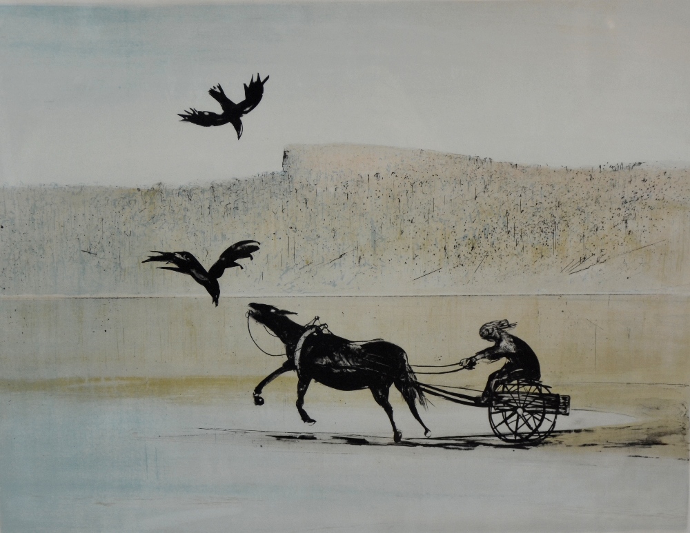 † Arthur  Boyd AC OBE ( Australian 1920 - 1999)  limited edition print of a horse and cart and two - Image 3 of 6