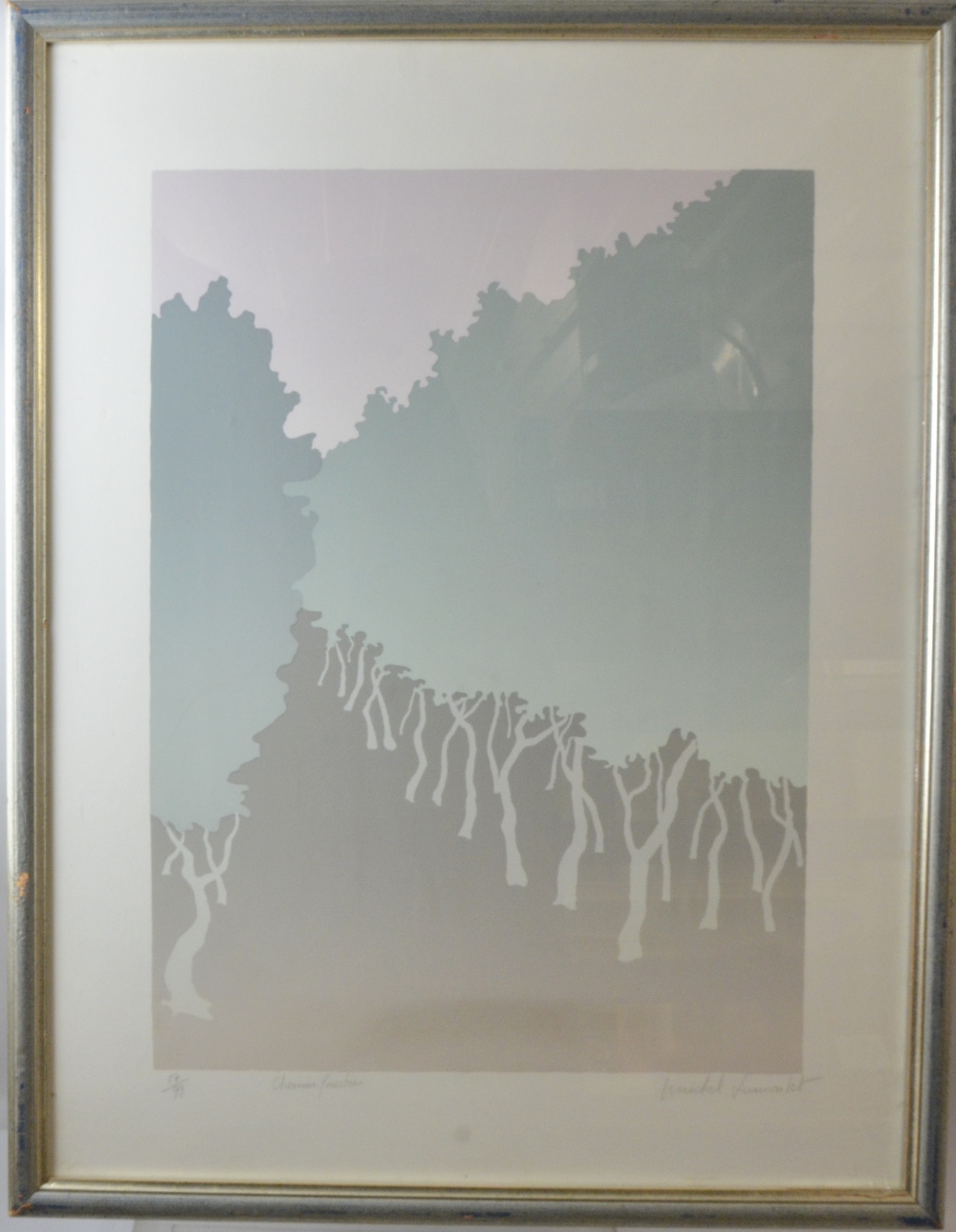 Michel Dumontet, 'Chemin Forestier', signed, limited edition print 57/99, 64.5cm x 49cm, - Image 5 of 6