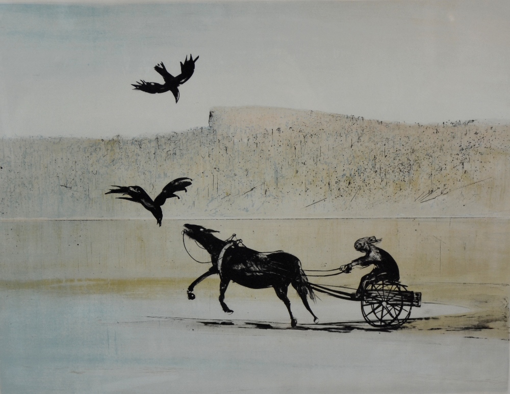 † Arthur  Boyd AC OBE ( Australian 1920 - 1999)  limited edition print of a horse and cart and two - Image 2 of 6
