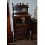 Late 19th/Early 20th Century Mahogany/Music Cabinet with Bevelled Mirror Panels (56cm w)