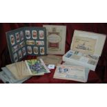 13 W.W.II Period cigarette picture cardalbums, 4 wildlife card albums.