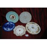 Mintons Chinese Celedon pattern Plate, 3 Coleport China Plates , Pattern no: 8841/ D & 6610/D ,