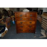 Vict/Mhg/Chest of 2 over 4 Graduated Drawers