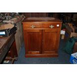 Vict/Mhg/Bookcase with 2 Glazed Doors over 2 Wood Doors with Brass Handles (91.5cm.