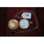 Antique Gold Plated 'Hunter Cased' Pocket Watch by Maker United States Watch Co.