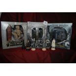 3 Lord of the Rings collectors DVD sets together with 2 die cast figure The Balrog & Boromir & 6