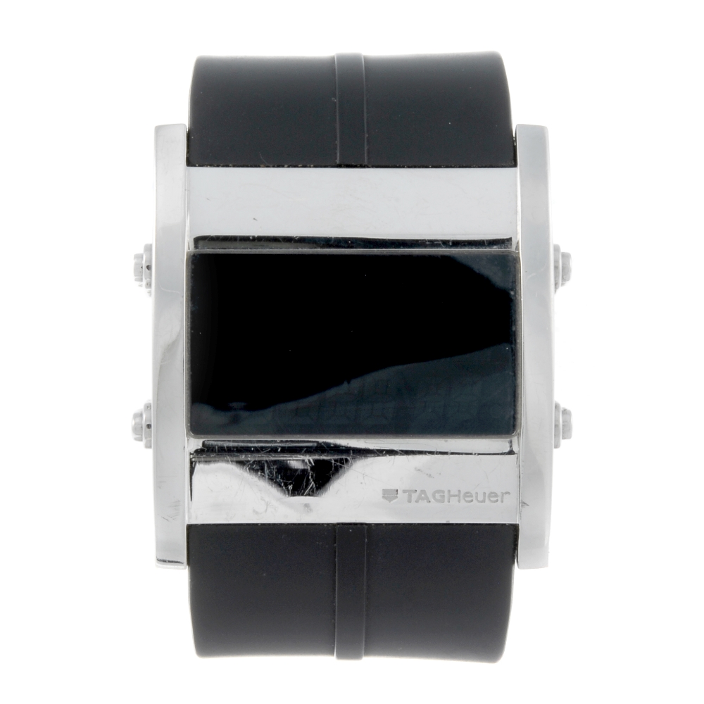 TAG HEUER - a gentleman's Micrograph wrist watch. Stainless steel case. Reference CS111B, serial