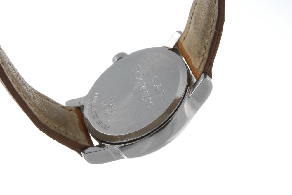 BULGARI - a lady's Solotempo wrist watch. Stainless steel case. Reference ST 29 S, serial D4143. - Image 2 of 4