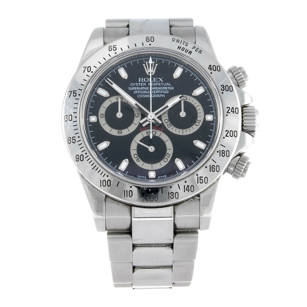 CURRENT MODEL: ROLEX - a gentleman's Oyster Perpetual Cosmograph Daytona chronograph bracelet watch.