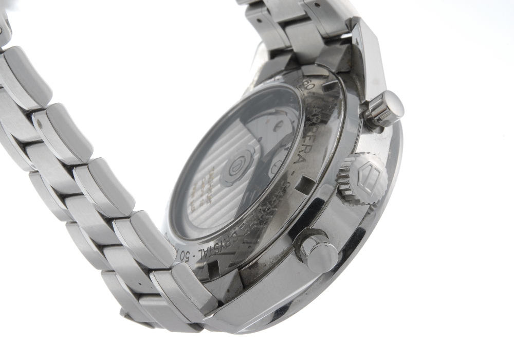 TAG HEUER - a gentleman's Carrera chronograph bracelet watch. Stainless steel case with exhibition - Image 3 of 4