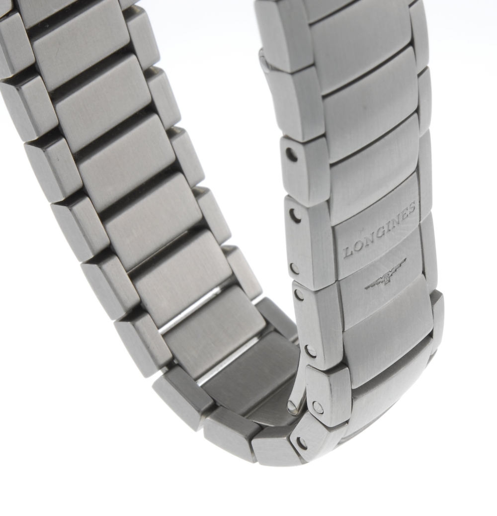 LONGINES - a lady's Oposition bracelet watch. Stainless steel case. Reference L3 117 4, serial - Image 4 of 4