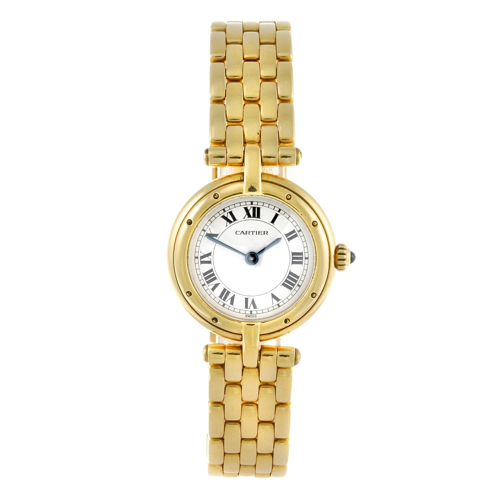 CARTIER - a Panthere Vendome bracelet watch. 18ct yellow gold case. Reference rubbed, serial 866920.