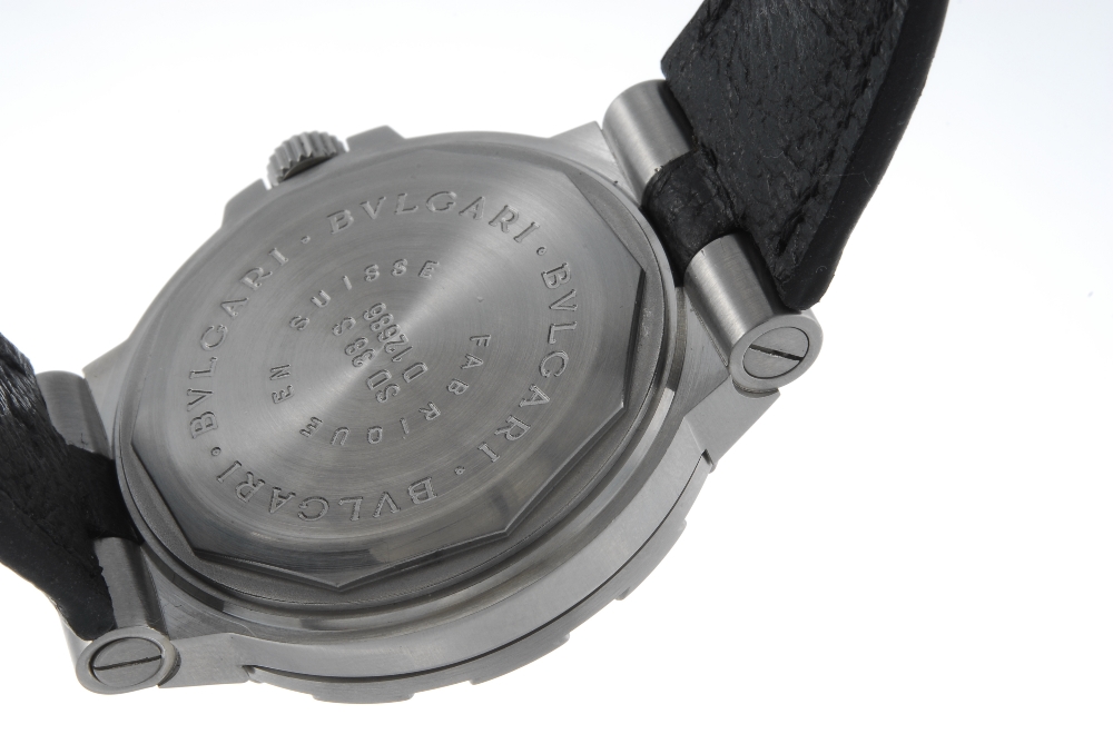 BULGARI - a gentleman's Diagono Scuba wrist watch. Stainless steel case with calibrated bezel. - Image 2 of 4