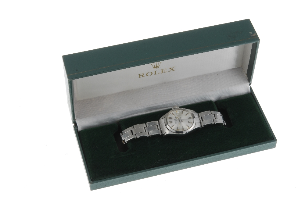 ROLEX - a lady's Oyster Perpetual Date bracelet watch. Circa 1968. Stainless steel case. Reference - Image 4 of 4