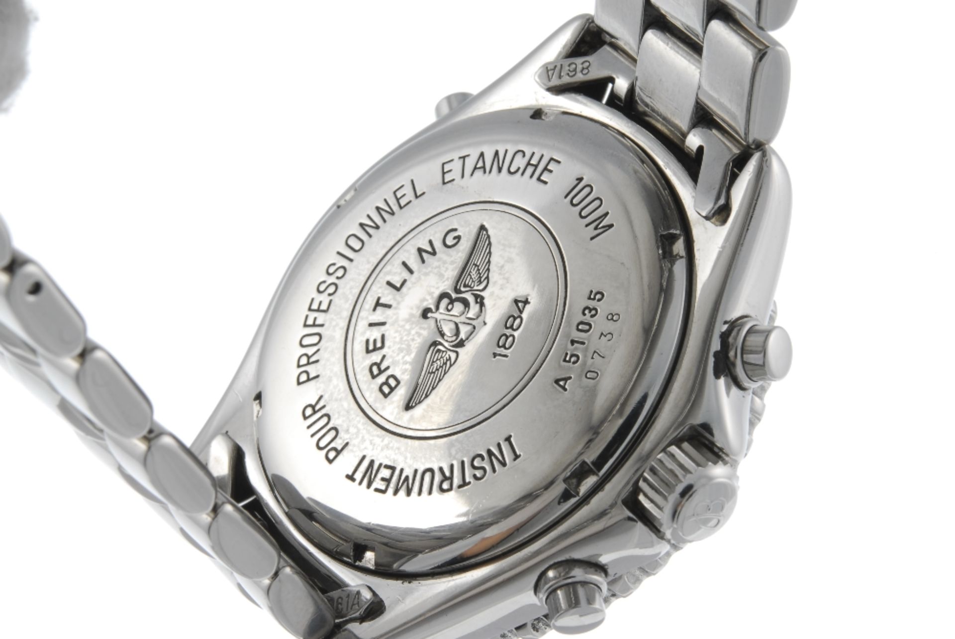 BREITLING - a gentleman's Aeromarine Intruder bracelet watch. Stainless steel case with calibrated - Image 3 of 4