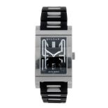 BULGARI - a mid-size Rettangolo wrist watch. Stainless steel case. Reference RT 45 S, serial L26538.