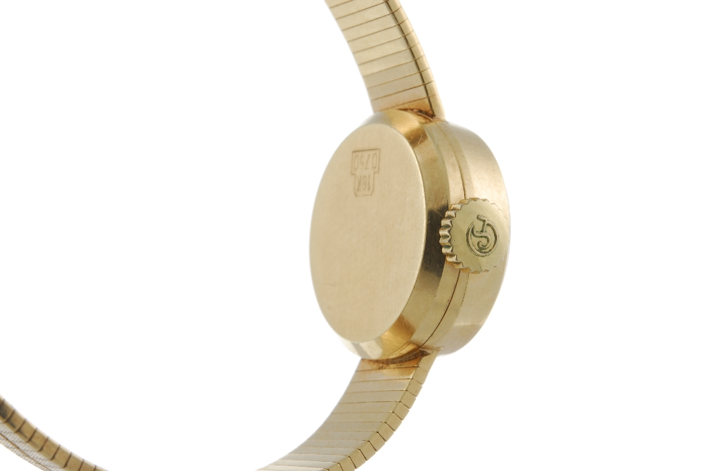 INVICTA - a lady's bracelet watch. Yellow metal case, stamped 18k 0750. Signed manual wind movement. - Image 3 of 4