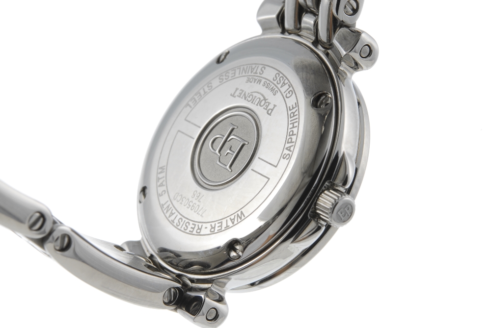 PEQUIGNET - a lady's bracelet watch. Stainless steel case with chapter ring bezel. Unsigned quartz - Image 2 of 4